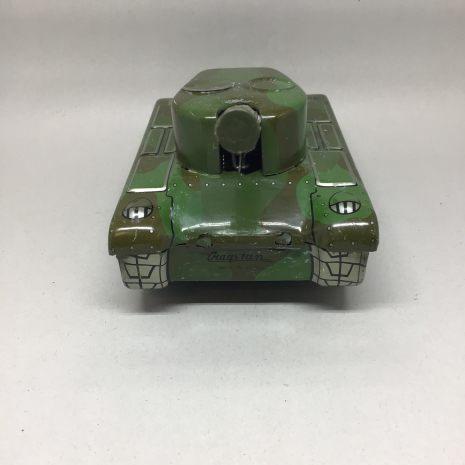 Vintage Cragstan Japan Tin Litho M-50 Toy Tank Friction Toy