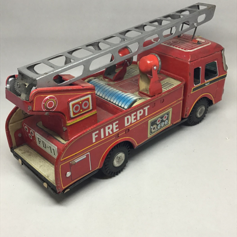 Vintage Japan Yonezawa  Toys Co., Ltd. / Yonezawa Gangu Fire Dept. FD-11 Frictio