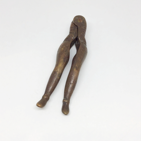 Vintage Adams Solid Brass "Legs" Nutcracker
