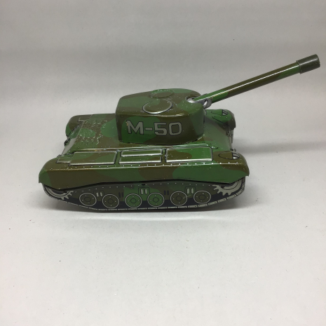 Vintage Cragstan Japan Tin Litho M-50 Toy Tank Friction Toy