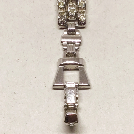 Vintage 1950s Cromwell Swiss Rhinestone Flip-Top Ladies Bracelet Watch- Non Work