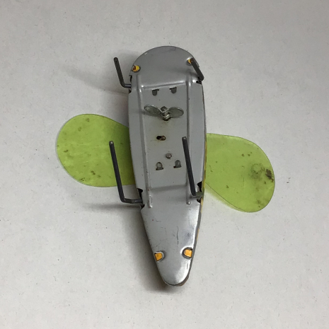 Vintage Shackman NY Tin Litho Wind-Up Bee Toy
