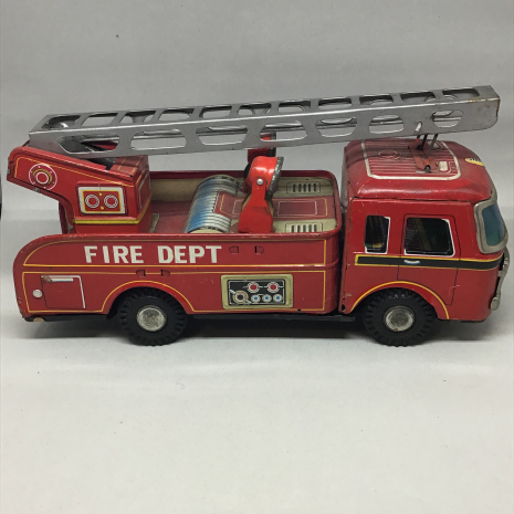 Vintage Japan Yonezawa  Toys Co., Ltd. / Yonezawa Gangu Fire Dept. FD-11 Frictio