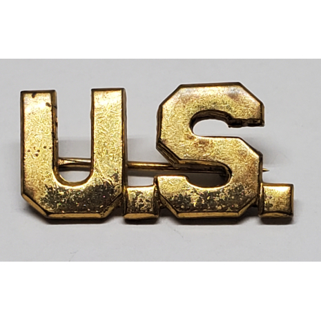 Vintage WW1/WW2 United States Army Collar Insignia Pin