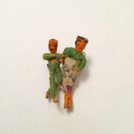 Vintage Set of Two Tiny Worry Doll Pins Vintage Set of Two Tiny Worry Doll Pins