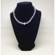 Vintage 1950s Estate Laguna Aurora Borealis Crystal 16" Choker Necklace
