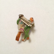 Vintage Set of Two Tiny Worry Doll Pins