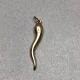 Vintage 1980s 14k Yellow Gold Italian Horn Cornicello Charm.