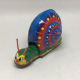 Vintage 1950s KKS Japan Tin Litho Snail Friction Toy