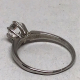 Vintage Rhinestone Solitaire Ring- Size 7 1/2