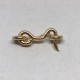 Vintage Gold-Tone "Hook and Eye" Sweetie Brooch