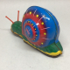 Vintage 1950s KKS Japan Tin Litho Snail Friction Toy
