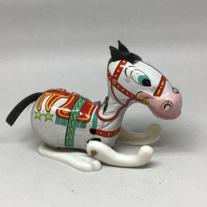 Vintage Mikuni Japan Tin Litho Wind-Up Horse