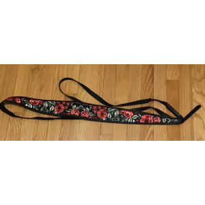 Embroidered Roses Obi Wrap Belt- New, Never worn