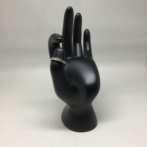 Vintage Channel Set Rhinestone Anniversary Band Ring- Size 6