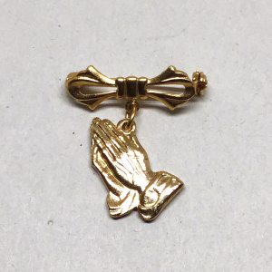 Vintage "Praying Hands" Pray For Peace Pin