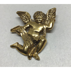 Vintage “The Vatican Library” Collection Cherub Brooch/Pin