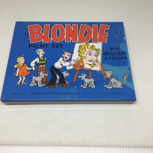 Vintage Blondie and Dagwood 1952 Paint Set by American Crayon Company.