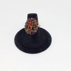Vintage Garnet Cluster Ring