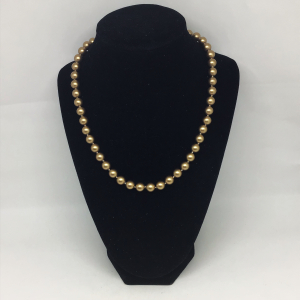Vintage 18” Gold Faux Pearl Necklace
